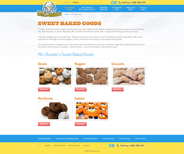 Donuts Website redesign