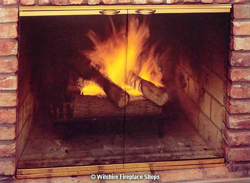 fireplace shop Fireplace Glass Doors Custom fireplace doors Wilshire Fireplace traditional fireplace fireplace for home custom glass doors Calfiornia Los Angeles Hermosa Beach