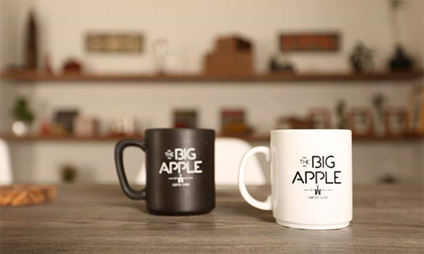 bigapple newyork Coffee logo Icon icons brand design graphic Interior wood pattern cafe bois