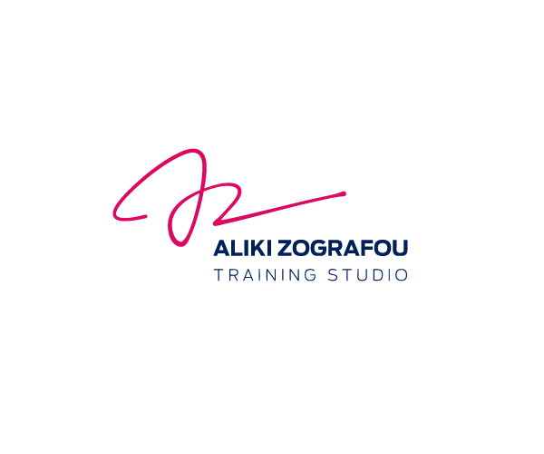 Aliki  Zografou business card logo Logotype training studio Yoga Pilates Antonis Makriyannis Design athens Greece