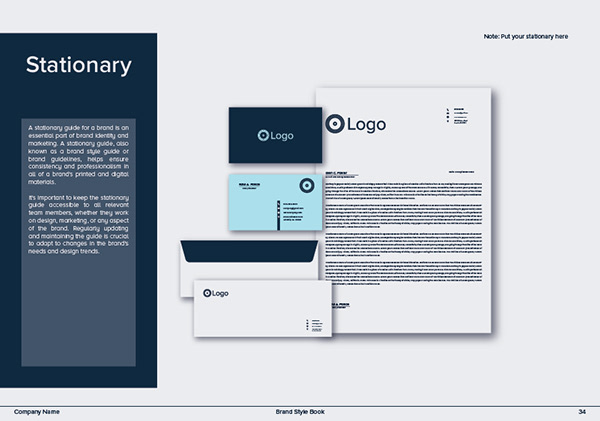 Brand identity guidelines template