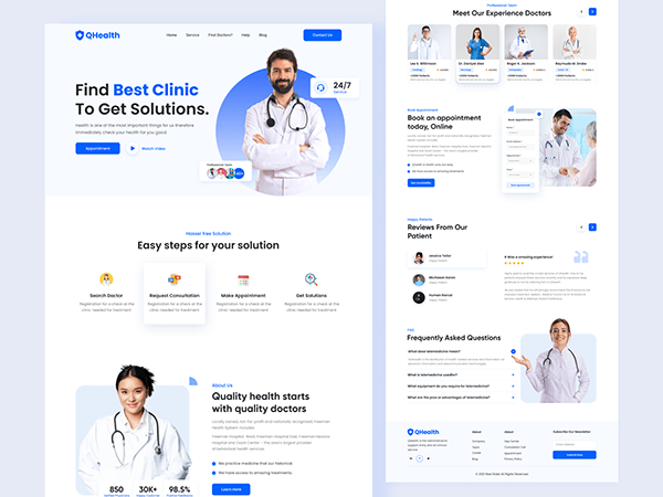 Medical web Landing Page