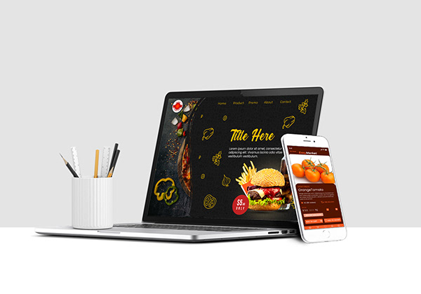 Restaurants Website Design, Home Page Design