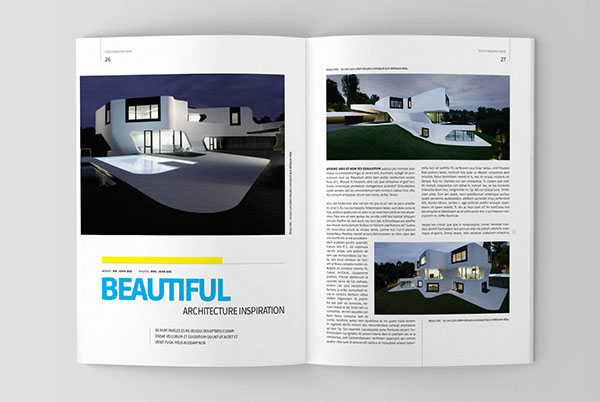 Architecture magazine template