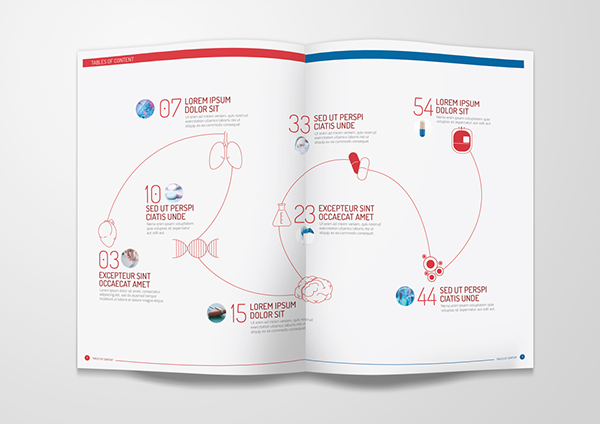 annual report AR brochure design HSA science Health
