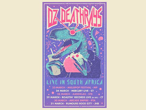 DZ Deathrays SA Tour Poster