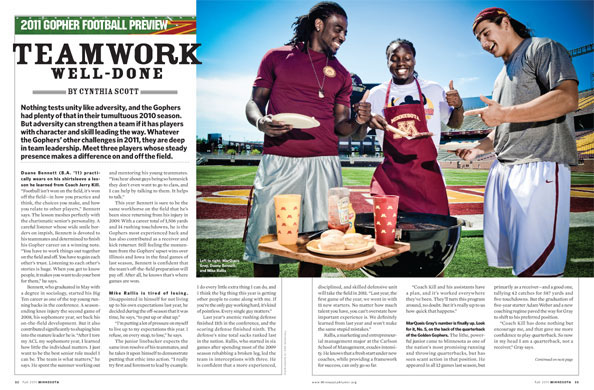 Design and Layout for Minnesota Magazine