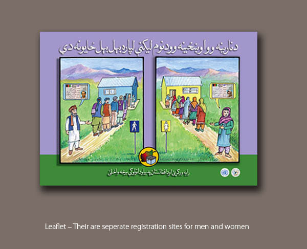 Elections developing country Afghanistan Media Kit posters brochures identity logo banners Billboards booklets exhibit infographics Government leaflets