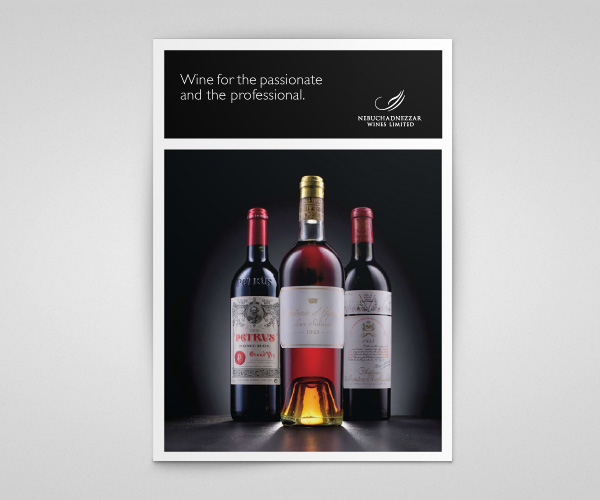 Nebuchadnezzar brochure Window vinyl print wine Investment