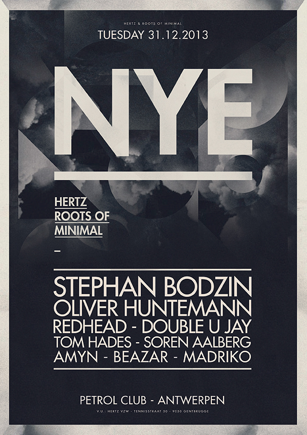 flyer minimal HERTZ party flyer festival Festival Flyer party poster minimal poster techno techno poster new year new year's eve