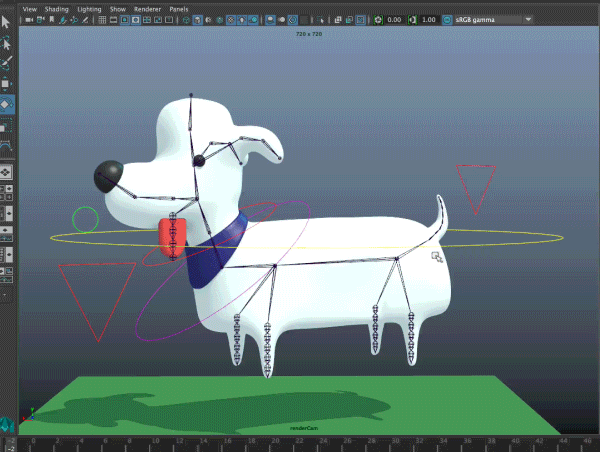 3D Maya vray CG Zbrush cute dog cartoon gif