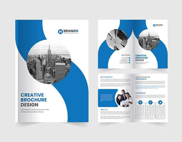 Creative modern business brochure design