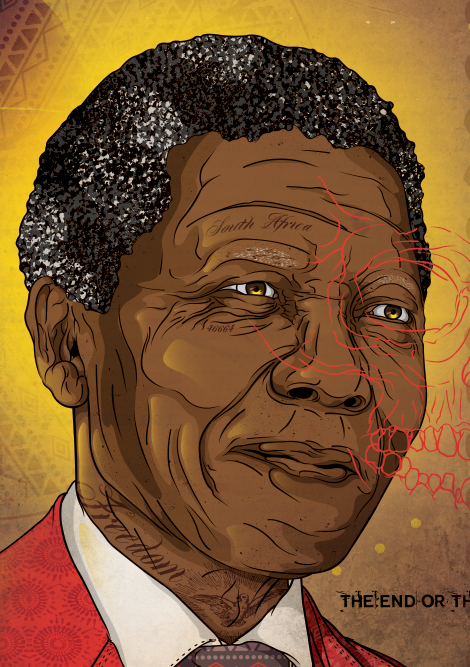 Damn Vandal madiba Nelson Mandela south africa africa Icon skull shaun oakley