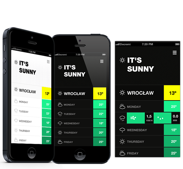 app ios iphone weather concept design UI ux
