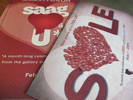 gallery sale Promotion valentines heart Love winter texture shop nonprofit