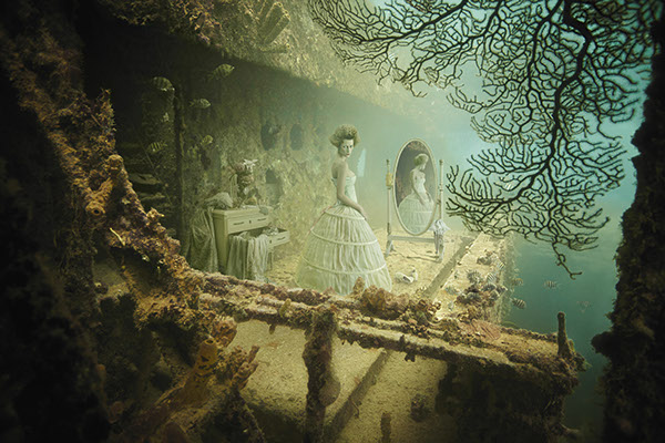 underwater Barbados diving rococo marie antoinette