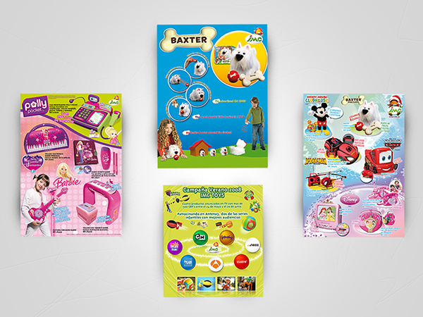 juguetes IMC Toys IMC disney pixar mattel Oui-oui gormiti barcelona poster cartelería catalogo