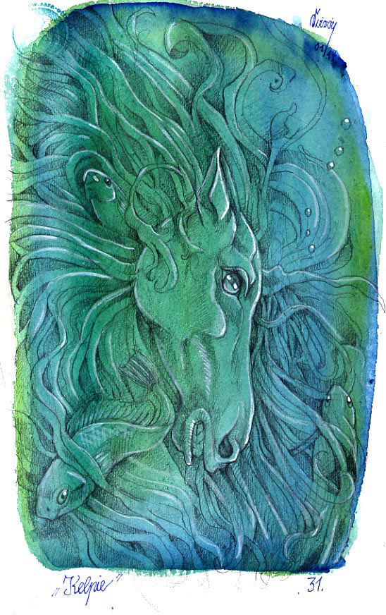 horse horses art Daily Sketch ink Watercolours watercolors pencil inkdrawing Celtic Knots coloured pencils Children's Books comic animals