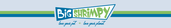 Big Shrimpy logo web site hang tags pet beds