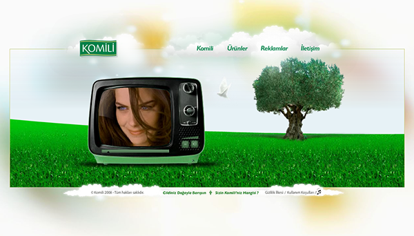 komili  website Webdesign pigeon bubble Tree  Nature shampoo cosmetics