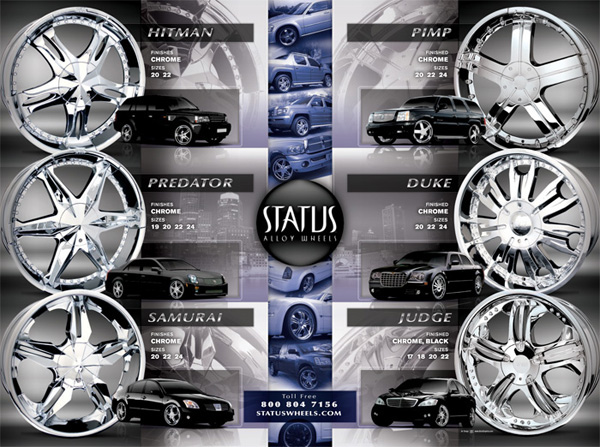 Akira Graphics Auto automotive   print ads wheels Rims