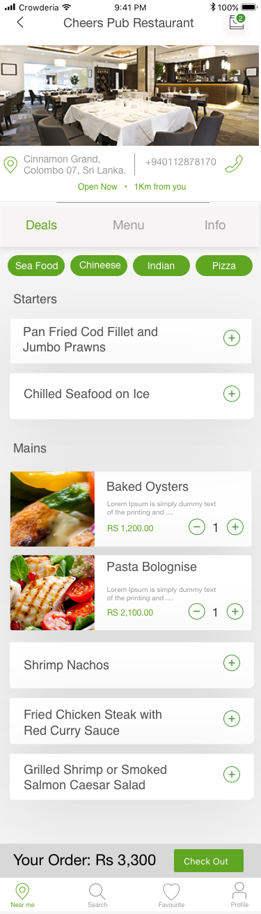 app ui design mobile dsign Food 