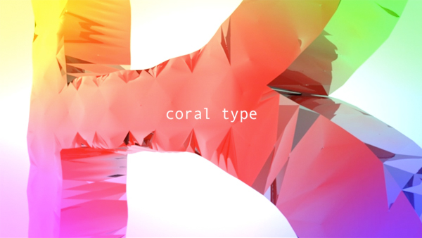 Txaber coral typography