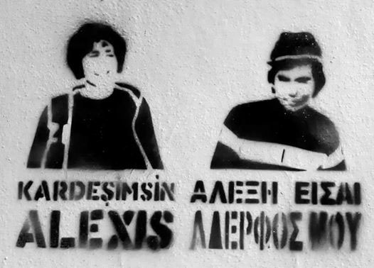 alexisgrigoropulos berkinelvan ekmek direngezi streetart streetartistanbul streetartkadıköy Solidarity resistgreece stencil art