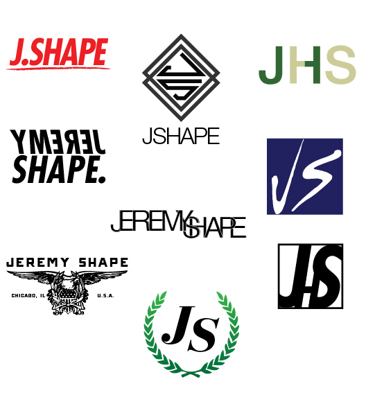 brand  jeremy  Shape  logo design  Process steps  step identity  trophy 