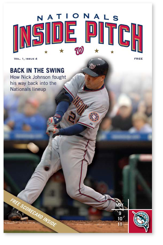 baseball logos magazines Washington Nationals marketing   design