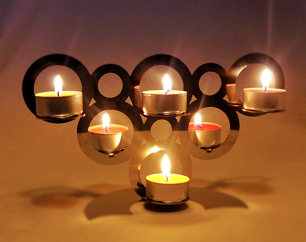 candle holder stainless steel laser cut candle designer candle holder CIRCLES candle holder