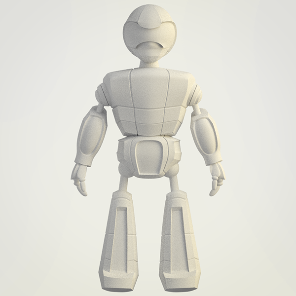 Character 3D modeling robot sci-fi High Tech metal futuristic blender cycles game mobile