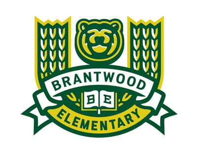 logo  icon school bear banner crest Laurel