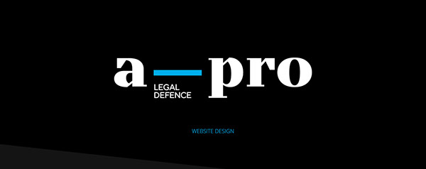 A-Pro - Law Firm - Website design