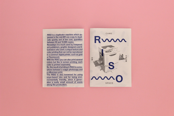 risograph Riso riso printing print brochure Foldable swiss Style typographic contemporary porto Portugal ESAD we came from Space 