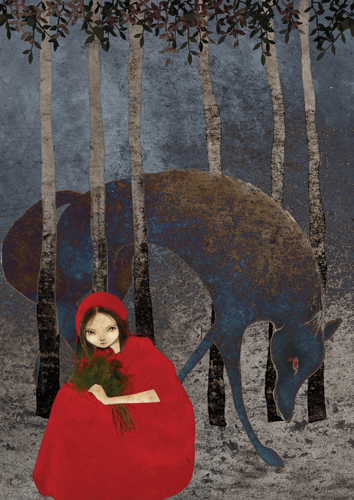 fairy tales  wolf little red riding hood