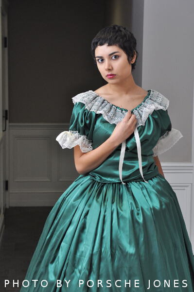 goth girls models portrait editorial stripes Victorian dresses gowns gothic beauty dolls