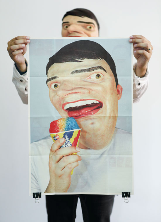 apple photo booth mask poster