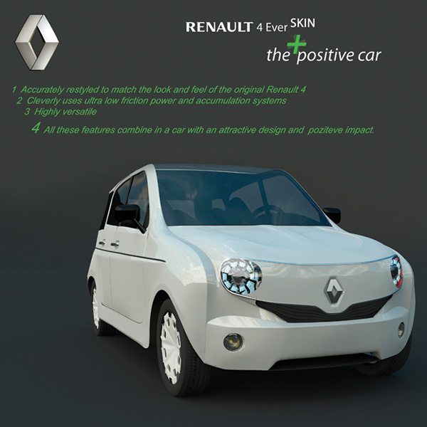 Renault 4 Ever Retro retro car new renault 4 shortlisted