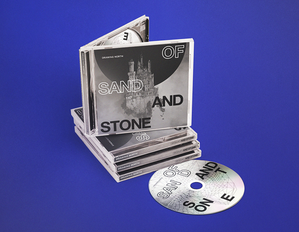 cd CD Sleeve CD packaging Drawing North sand  stone StudioKxx Krzysztof Domaradzki