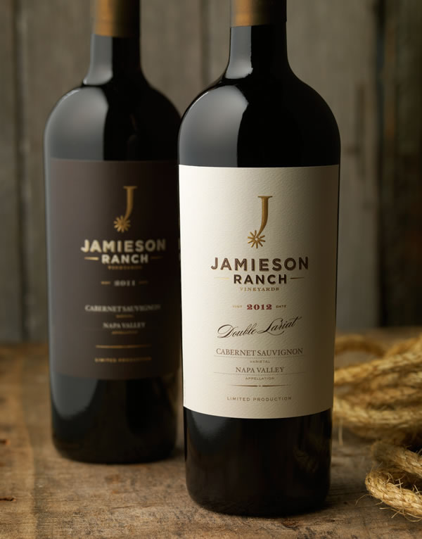 wine label Wine Packaging Jamieson Ranch Vineyards Identity Design wine branding