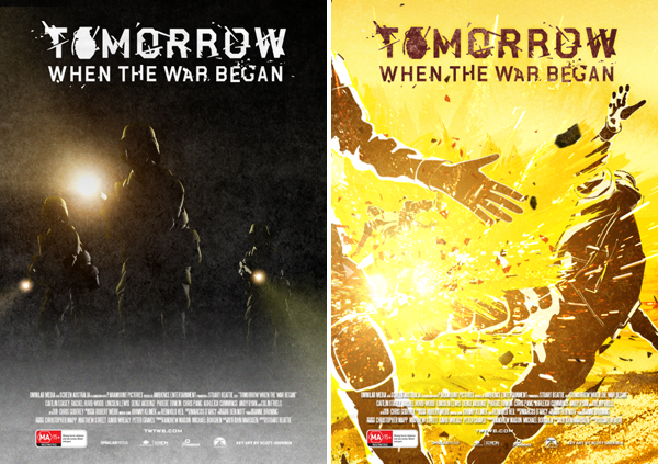 TWTWB tomorrow  War Began John Marsden book cover cover design Cover Art poster film poster iTunes Art Disc Art