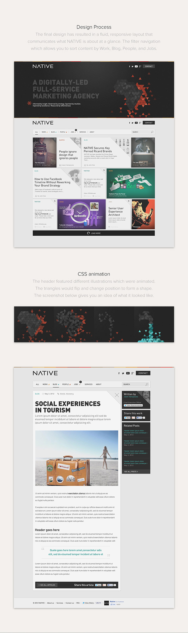 Redesign of a digital agency's website