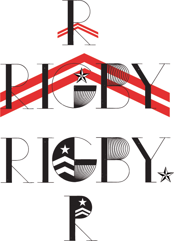band Rigby Logo's identity Corporate Identity research styles cd Album album art