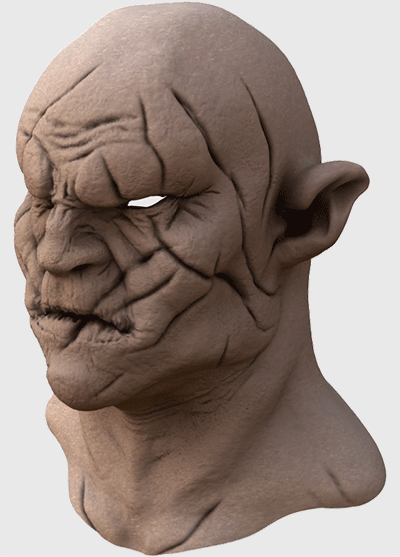 cinema 4d 3D digital sculpt Azog hobbit