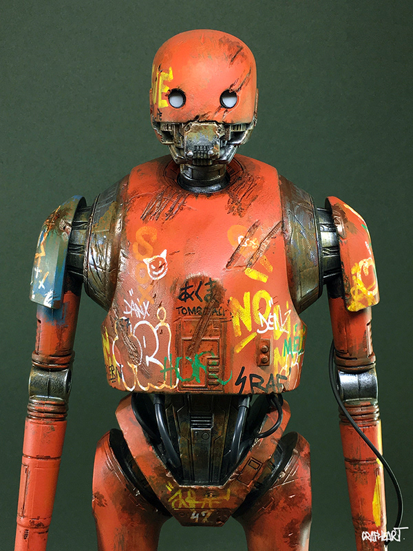 Star Wars example #264: GRAFFITI BASTARDS - K2S0 custom toy