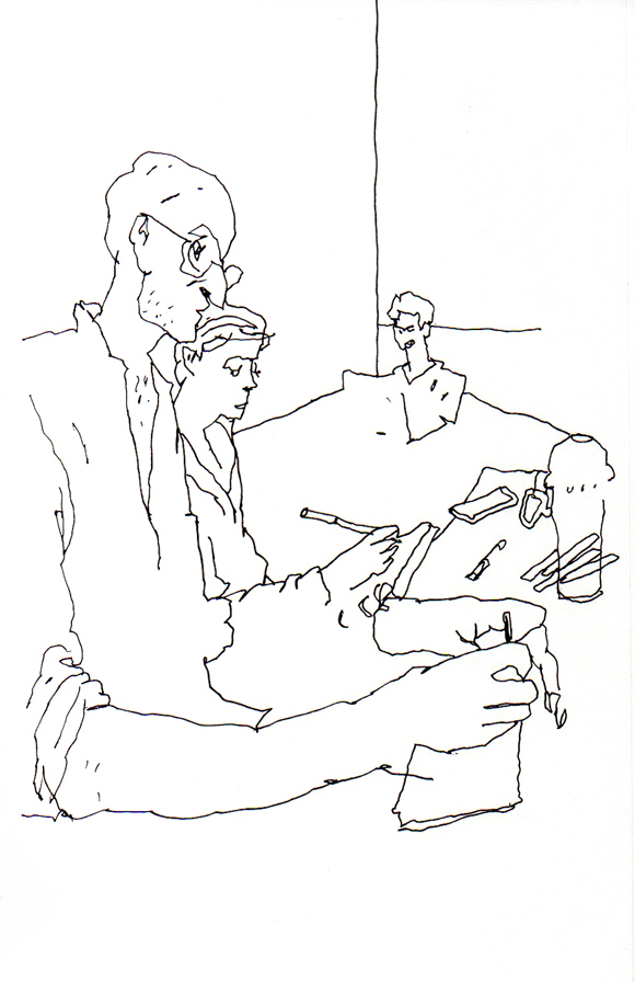 sketches sketchbook cafe life