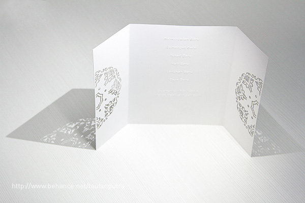 card design eidulfitr lebaran emboss blindemboss cutting laser Lasercut lasercutting White clean greetings