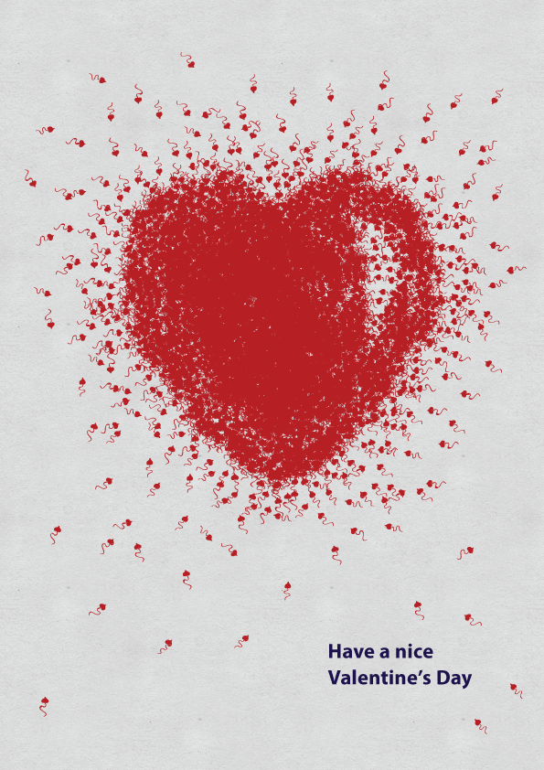 valentine Day  poster heart  red hearts