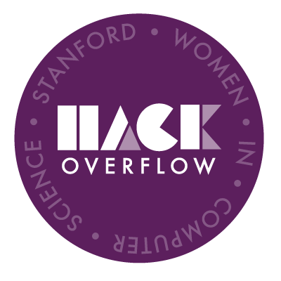 hackathon HackOverflow logo design purple geometric modern